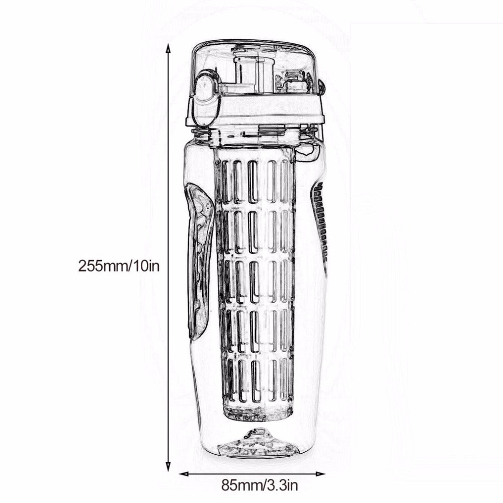 32Oz Fruit Infusing Infuser Water Bottle